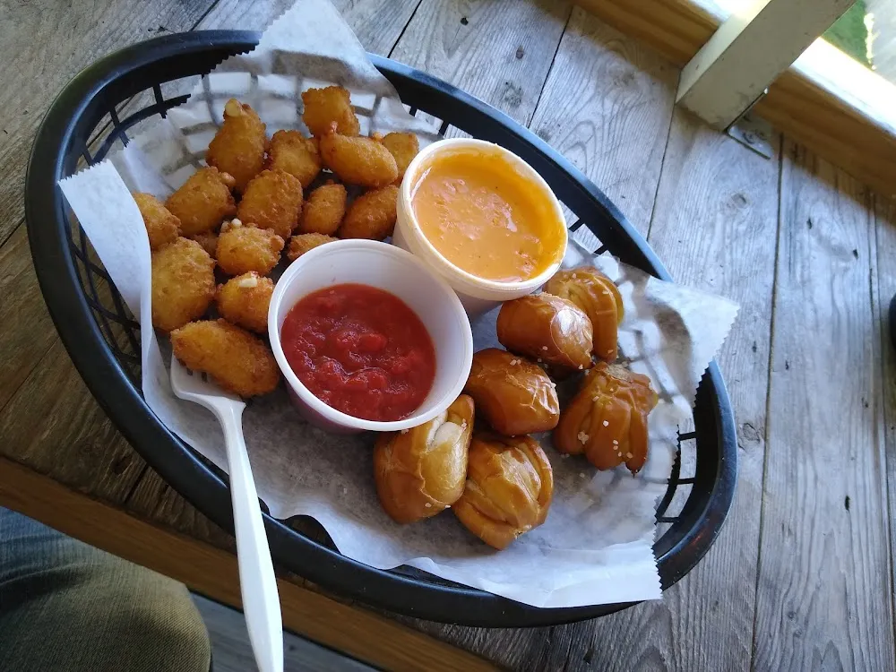 Pretzel Bites and Fried Cheese Curds